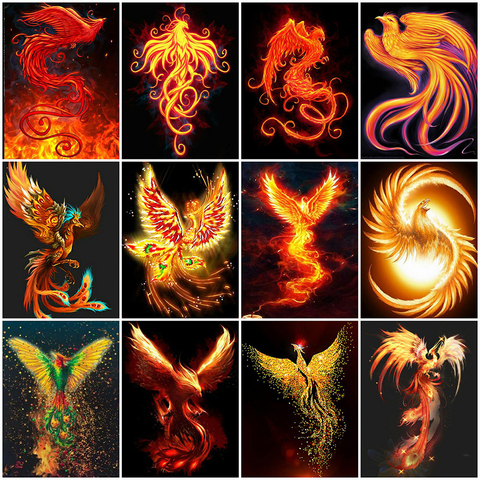 Evershine 5D DIY Diamond Embroidery Phoenix Diamond Painting Animal Mosaic Cross Stitch Picture Of Rhinestone Home Decor Gift ► Photo 1/6