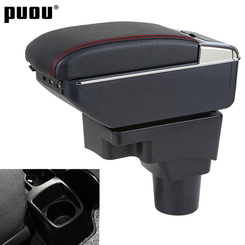 Armrest box For Chevrolet Sonic/Aveo 2012-2022 Center Centre Console Storage Box USB Charging ashtray with ► Photo 1/6