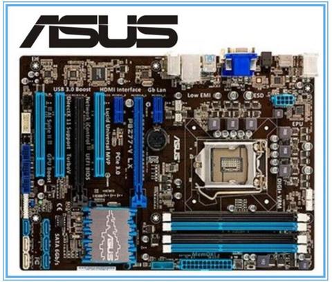 Desktop Used motherboard ASUS P8Z77-V LX motherboard  LGA 1155 DDR3 i3 i5 22/32nm CPU USB3.0 32GB SATA3 VGA HDMI Z77 ► Photo 1/3