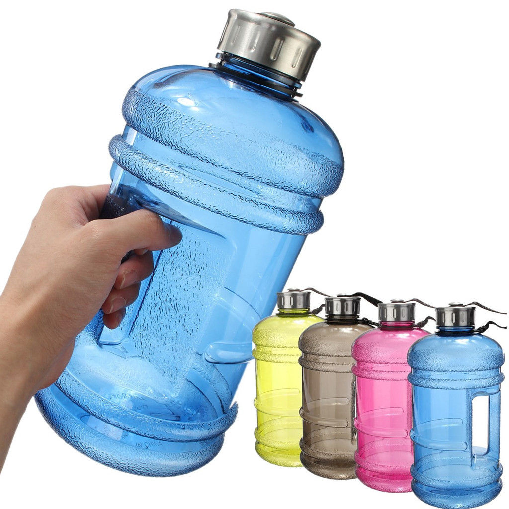 2.2L Big Large BPA Free Sport Gym Training Camping Drink Water Bottle Kettle Cap 