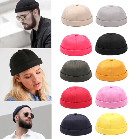 New Fashion Hip Hop Snapback Cap Summer Cotton Adjustable Street Dance Beanie Hat Brimless Skull Women Men Casual Baseball Cap ► Photo 1/6