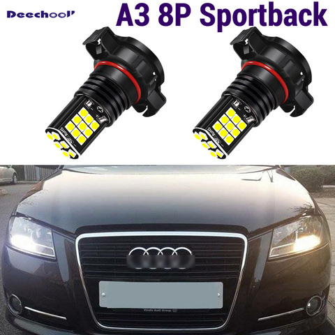 CANBUS Pure White H16 5202 PS19W PSY24W P21W 1156 LED Bulbs for AUDI A3 8P Sportback DRL Daytime Running lights 2003-2013 ► Photo 1/6