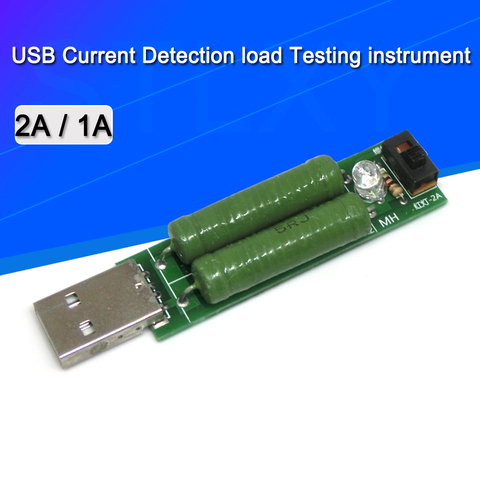 USB Charge Current Detection load Testing instrument 2A/1A Discharge Aging Resistance USB Power Adapter ► Photo 1/3