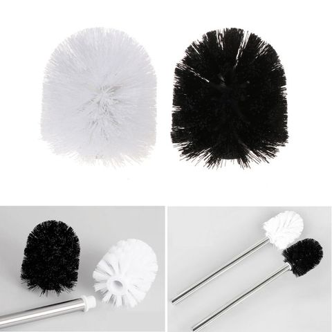 Universal Plastic Toilet Brush Head Replacement White Black Clean Bahroom Tools ► Photo 1/5