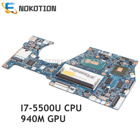 NOKOTION For Lenovo Yoga 3 14 laptop motherboard I7-5500U CPU GT940M 2GB 5B20H35684 5B20H35674 NM-A381 Mainboard ► Photo 1/6