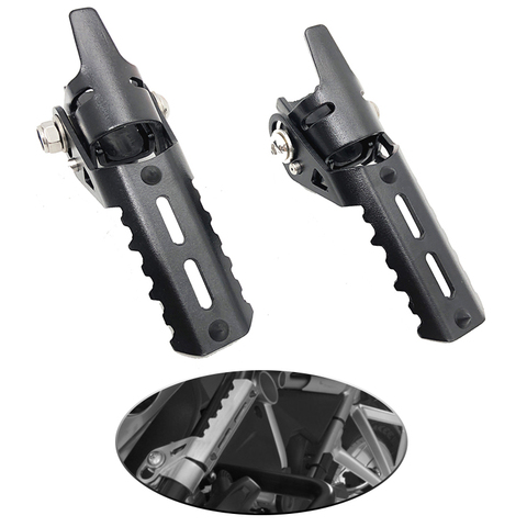 For BMW F800GS Adventure S1000XR F750GS F850GS C400X C400GT Motorcycle Highway Front Foot Pegs Folding Footrests Clamps 22-25mm ► Photo 1/6