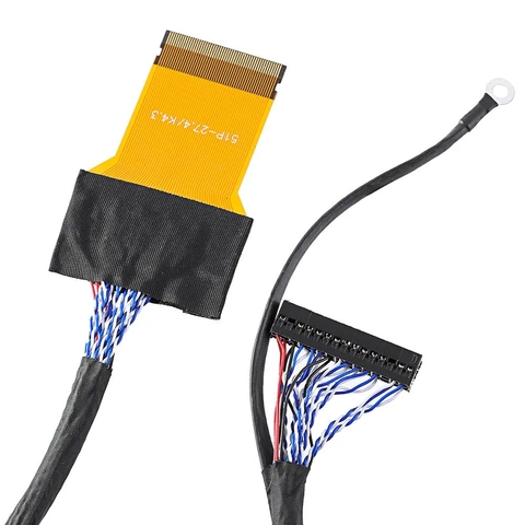 FFC FPC LVDS Cable 2 ch 8-bit 51 pins 51pin dual 8 cable flexible flat cable For LED panel 550mm Universal HD LCD LED 2 Models ► Photo 1/6
