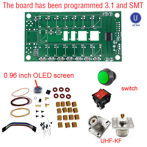 ATU-100 atu100 1.8-50MHz DIY Kits ATU100mini Automatic Antenna Tuner by N7DDC 7x7 Firmware Programmed / SMT/ Chip Soldered/+OLED ► Photo 1/6