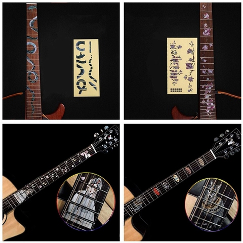 22 Styles Ultra Thin Cross Inlay Decals Fretboard Sticker Music Instrument Decorations Electric Acoustic Guitar Bass Accessory ► Photo 1/6