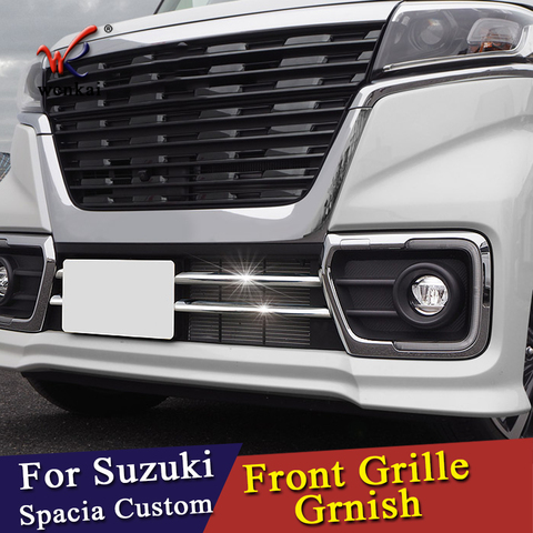 ABS Chrome Front Grille Trim For Suzuki Spacia Custom MK53S Car Accessories ► Photo 1/5