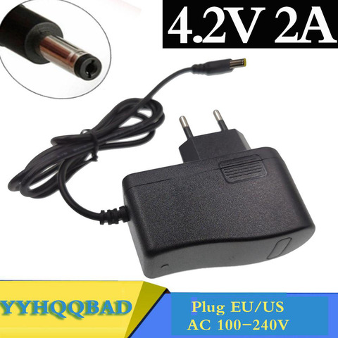 4.2V 2A 18650 Lithium Battery Charger 1S  18650 battery Portable Wall Charger DC 5.5 * 2.1 MM ► Photo 1/5