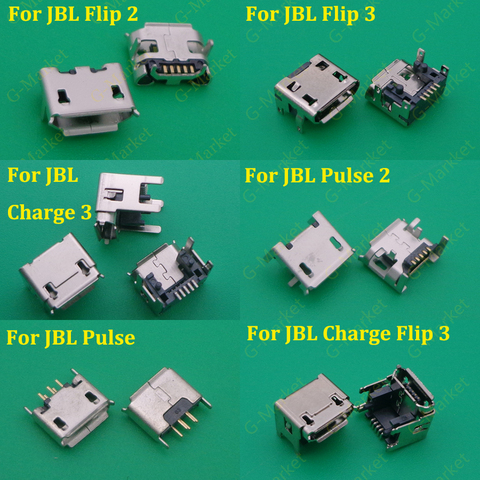 10pcs for JBL Charge Flip 3 2 Pulse 2 Bluetooth Speaker female 5 pin 5pin Micro USB Jack Charging Port socket Connector ► Photo 1/1