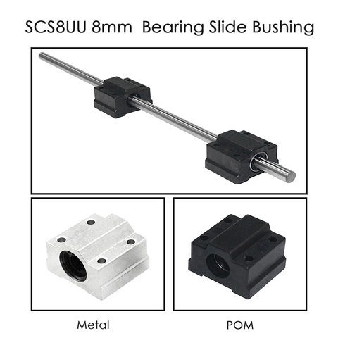 1pcs SC8UU SCS8UU 8mm Linear Motion Ball Bearing Slide Bushing Linear Shaft for CNC for 3D printer free shipping ► Photo 1/5