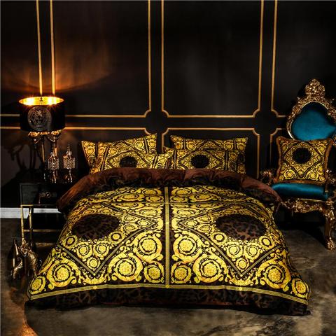 42 Winter Home Textile black 4/6pcs Thick Bedding Sets heart Bedding set Bed Linen Duvet Cover Bed Sheet Pillowcase/bed Set ► Photo 1/6