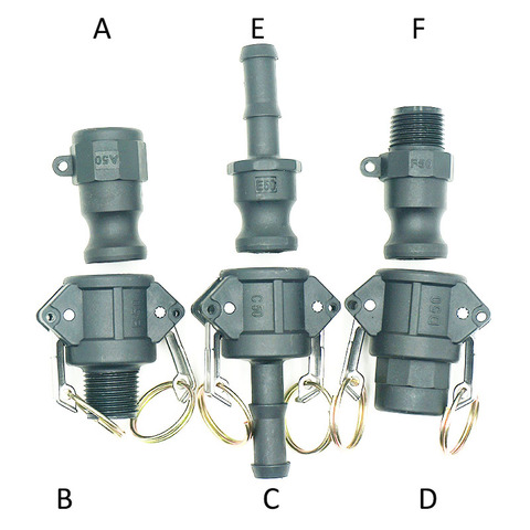 Plastic Camlock Couplings  1/2