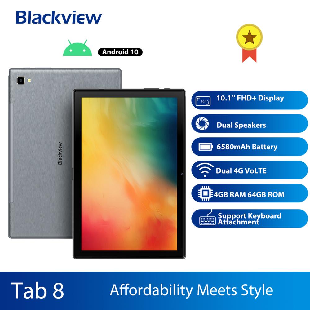 Buy Online Blackview Tab 8 2in1 Tablet Smartphone Octa Core 10 1 Inch 4gm 64gm Android 10 0 Dual 4g Volte Tablet Phone 6580mah Face Unlock Alitools