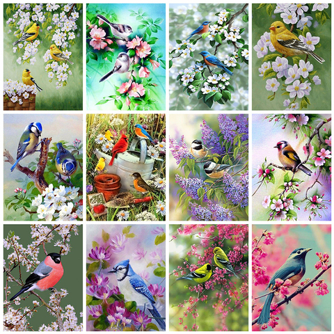 Evershine Full Square Diamond Painting Animals 5D DIY Diamond Embroidery Bird Rhinestones Picture Mosaic Home Decor Art ► Photo 1/6