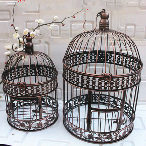 iron bird cage iron bird cage Wedding decor flower cage decor Props bird cage Hanging flower frame bird cage decor bird cage ► Photo 1/5