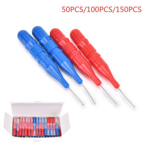 Hot Sale Oral Hygiene Dental Toothpick Tooth Pick Brush Teeth Cleaning Tooth Flossing Head Soft Plastic Interdental Brush ► Photo 1/6