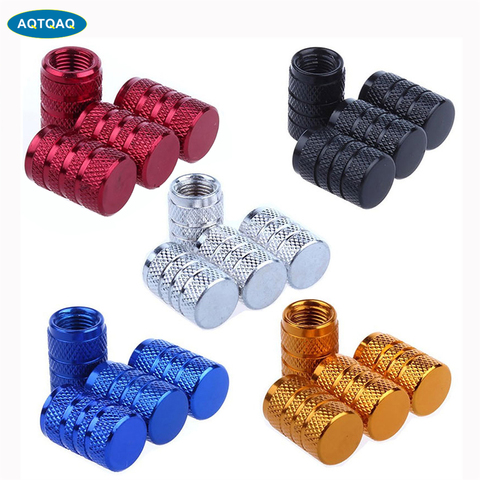 8Pcs/Lot Tire Stem Valve Caps Aluminium Car Dustproof Wheel Air Port Caps Cover ► Photo 1/6