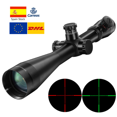 6-24X50 M1 Tactical Rifle Scope Hunting Optics Scope Red and Green Dot Fiber Reticle Long Eye Relief Rifle Scopes ► Photo 1/6