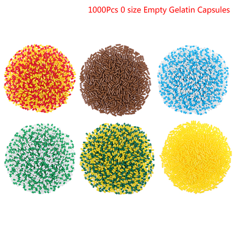 1000Pcs/Bag Empty Gelatin Capsule Gelatin Capsule Empty Hard Gelatin Capsule Clear Kosher Gel For Medicine Pills Refill Storage ► Photo 1/6