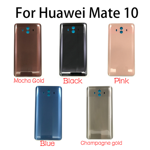 Back Battery Glass Rear Door Housing Cover Replacement Parts With Glue Adhesive Sticker For Huawei Mate 10 Mate 10 Pro ► Photo 1/6