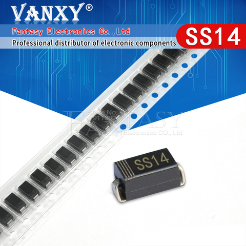 100pcs sma 1N5819 SMD IN5819 1A 40V do-214ac Schottky diode ss14 SS14 ► Photo 1/3
