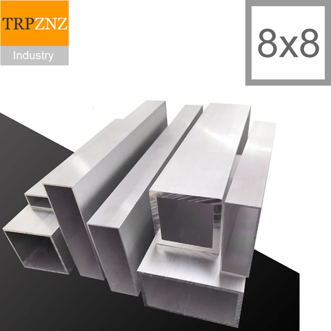 8x8mm,1mm thick,Aluminum alloy square tube profile,Aluminum alloy rectangular pipe,Model bracket, decoration materials ► Photo 1/5