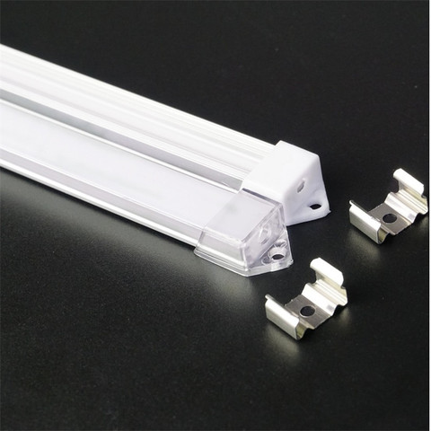 20inch 50cm U shape 7mm height slim led aluminium profile ,12mm 5V 12V 24V soft tape channel , cabinet strip housing ► Photo 1/6