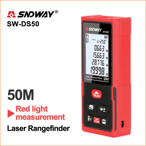SNDWAY Laser Distance Rangefinder Hunting Rangefinder Digital Range finder Laser Tape Distance Ruler Sensor 50m Distance Meter ► Photo 1/6