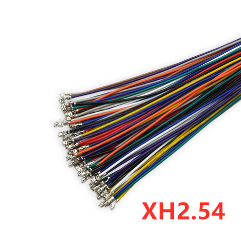 50PCS XH2.54 Connector Terminal wire Electronic wire Single head with terminal 10cm 20cm 30cm without housing ► Photo 1/6