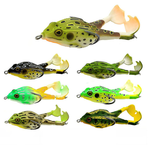 Silicone Wobblers Frog Fishing Lures Softbait Double Propeller Jigging Frog  Lure Jig Artificial Bait Topwater Soft Fish Lure - Price history & Review, AliExpress Seller - Uncle Fishing Store