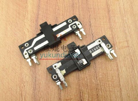 Total length 40MM handle length 4MM 100K stereo channel straight slide potentiometer B100K vertical slide fader ► Photo 1/1