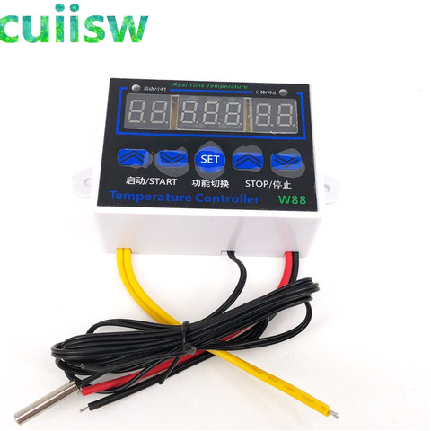 W88 12V/220V 10A Digital LED Temperature Controller Thermostat Control Switch Senso W1411 ► Photo 1/4