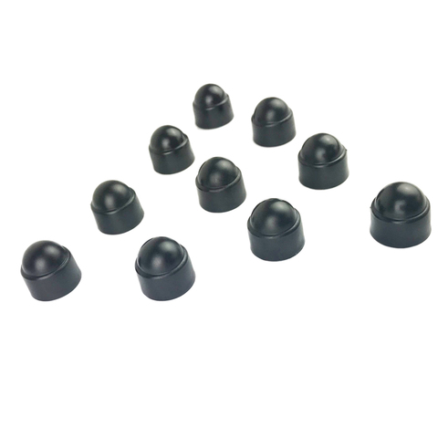 Black 10Pcs 18mm  M8 Car Wheel Nut Screw Cover Rim Bolt Cap Hexagonal ► Photo 1/6