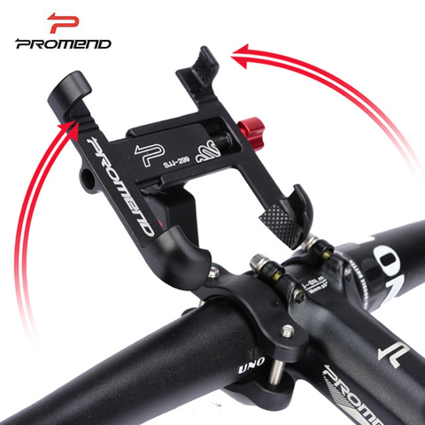 Promend Aluminum Alloy Bike Mobile Phone Holder Adjustable Bicycle Phone Holder Non-slip MTB Phone Stand Cycling Accessories ► Photo 1/6