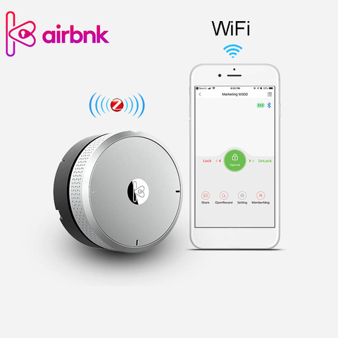 Wifi Smart Lock Cylinder Fingerprint WIFI Gateway Smart Lock Body Phone Control Door sensor Keyless Lock Core For Smart Home ► Photo 1/6