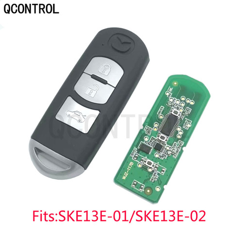 QCONTROL 3 Buttons Smart Key Suit for MAZDA CX-5 CX-3 Axela Atenza Model SKE13E-01 or SKE13E-02 Car Remote Control  ID49 chip ► Photo 1/3