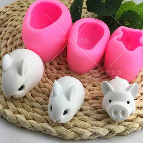 3D Duck Rabbit Silicone Fondant Mould Cake Decorating Tools Soap Candle Molds Kitchen Accessories ► Photo 1/5