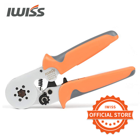 IWISS Hexagonal Crimper Plier HSC8 6-6A Self-adjustable Crimping Tools Used for AWG 23-10 (0.25-6.0mm2) Cable end-sleeves ► Photo 1/6