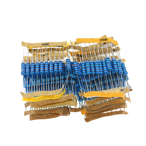 230pcs/lot Resistor Kit 2W 1% 23values X 10pcs Metal Film Resistor Assortment Kit Set 22 ohm - 1mohm resistor samples kit ► Photo 1/4