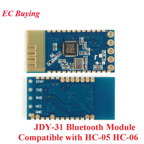 10pcs JDY-31 Bluetooth 3.0 HC-05 HC-06 Bluetooth Module Serial Port 2.4G SPP Transparent Transmission Compatible HC 05 06 JDY-30 ► Photo 1/6