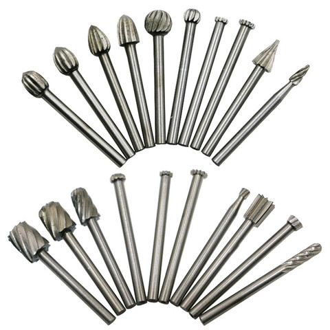 20pcs/Set 3mm Wood Drill Bit Nozzles for Dremel Attachments HSS Stainless Steel Wood Carving Tools Set Woodworking ► Photo 1/5