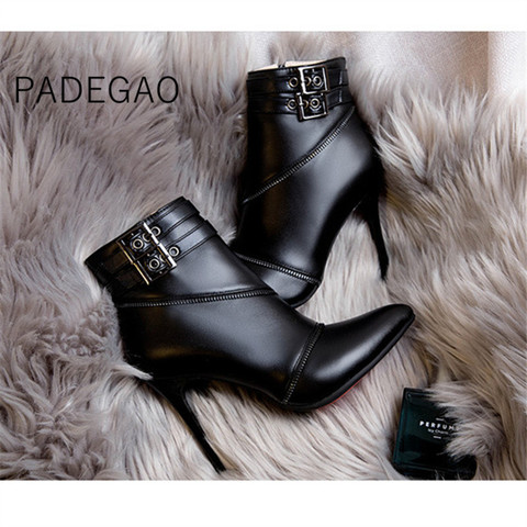 Women Winter Shoes 2022 Womens Ankle Boots Casual Vintage Boots Fashion Supper High Heels Boot ► Photo 1/5