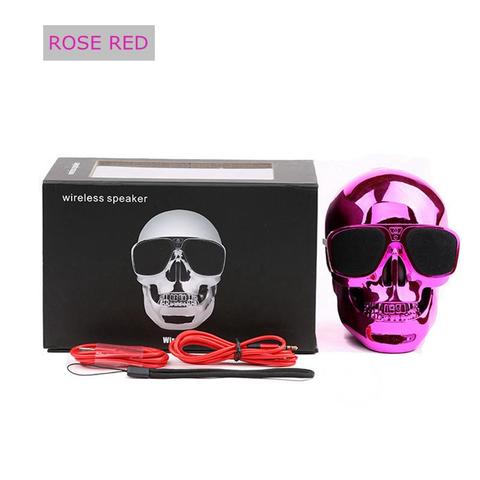 Portable Skull Bluetooth Speakers Skull Head Ghost Wireless Stereo Subwoofer  Bass 3D Stereo Hand-free Audio Player Mini Speaker ► Photo 1/6