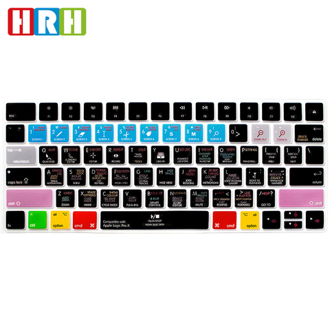 HRH Logic Pro X Functional Shortcut Durable Keyboard Cover Silicone Keypad Skin Protective Film For Apple Magic MLA22B/A English ► Photo 1/6