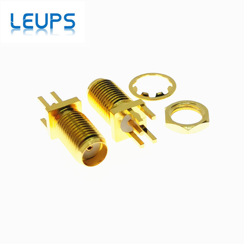 10PCS SMA Female Or RP-SMA Female (Male pin) RF Connector Nut Solder PCB Clip Edge Mount 1.6mm Spacing 11cm ► Photo 1/6