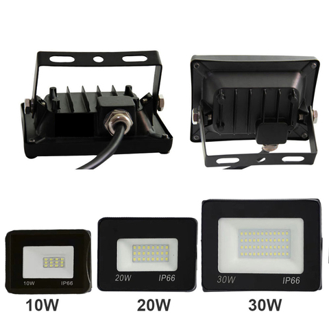 Ultra-thin 10W 20W 30W 50W 100W 150W 200W LED Flood Light 220V Reflector Flood Spot exterior IP65 Waterproof Outdoor Garden Lamp ► Photo 1/6