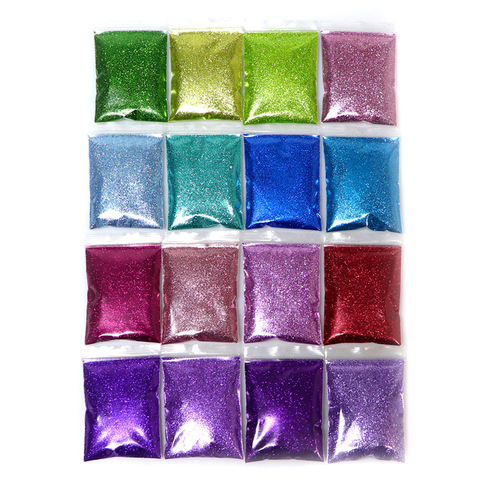 10g Gradient Shiny Nail Glitter Powder Flakes Nails Art Sequins Chrome Pigment Sugar Dust Gel Polish Manicure Decorations Tips ► Photo 1/6